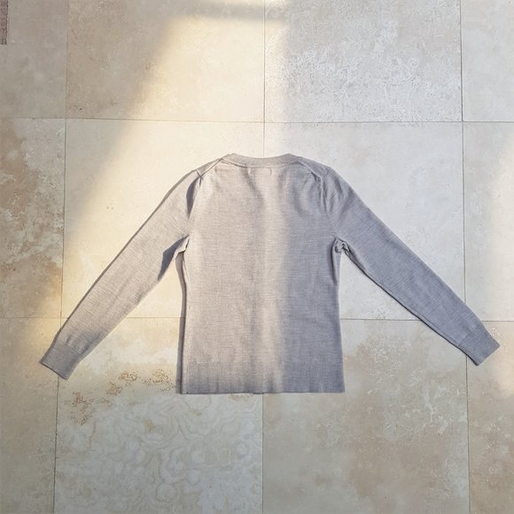 Banana Republic Oatmeal Merino Wool Cardigan - Picture 8 of 10